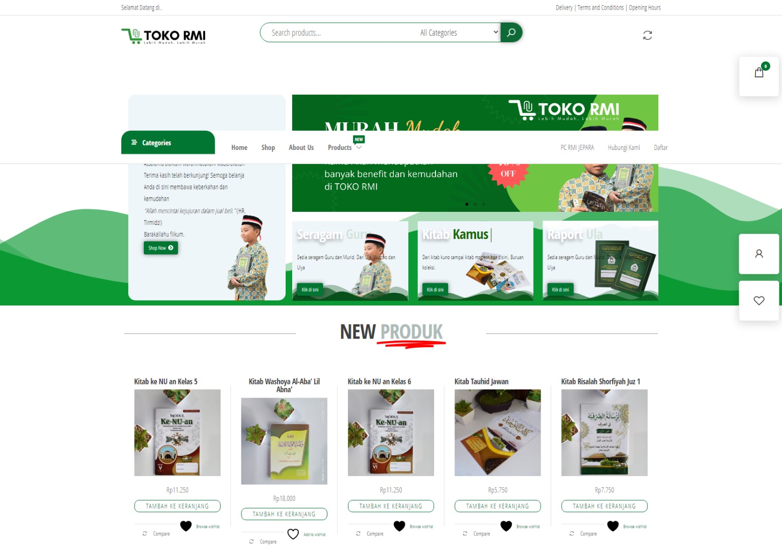 WEBSITE TOKO RMI JEPARA